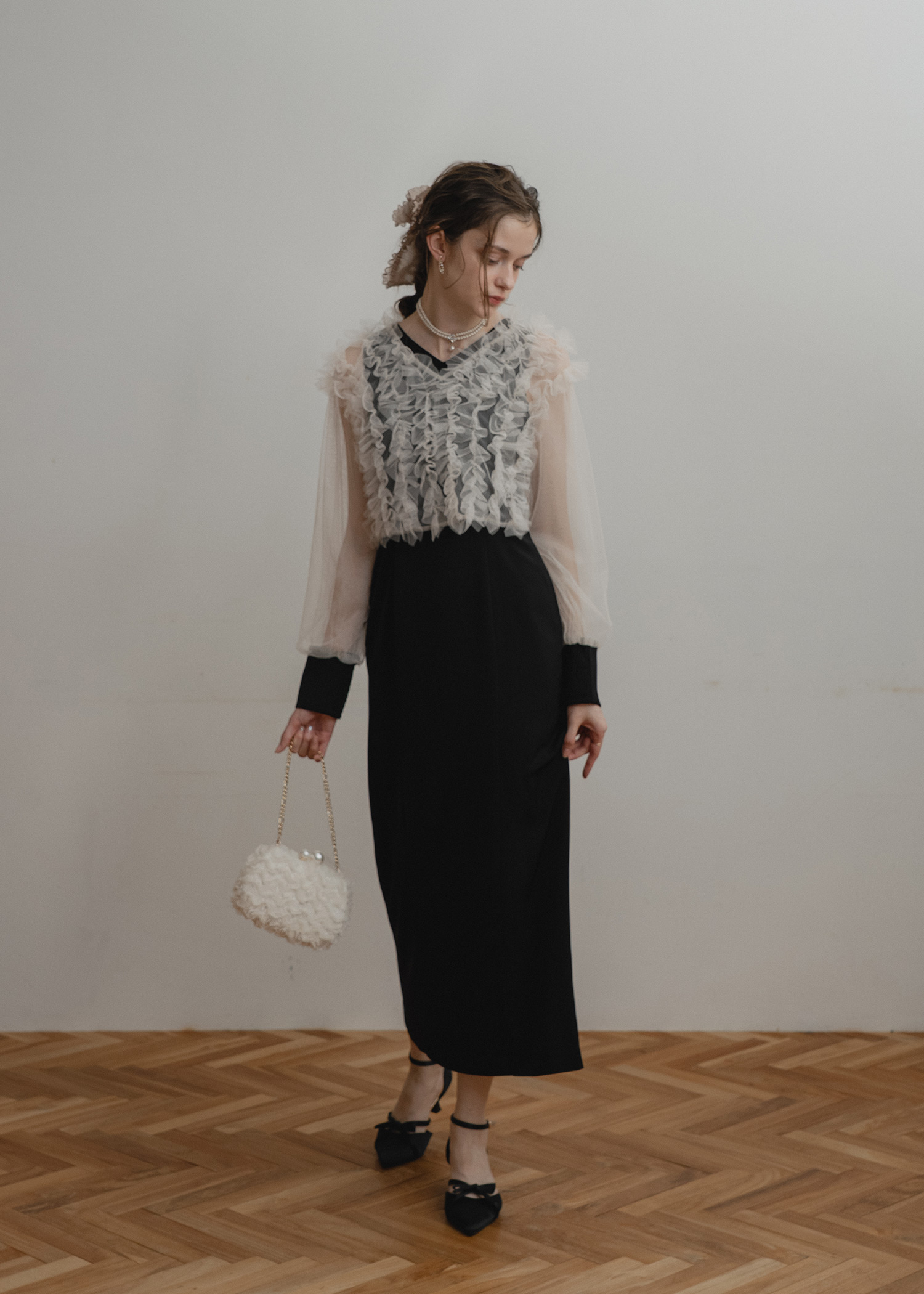 フリルブラウスセットドレス｜DorryDoll