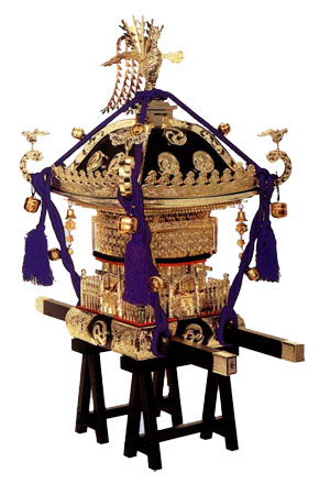 組立プラモデル 1/5 江戸神輿 黒塗紫房 – 名城・伝統美 プラモデル