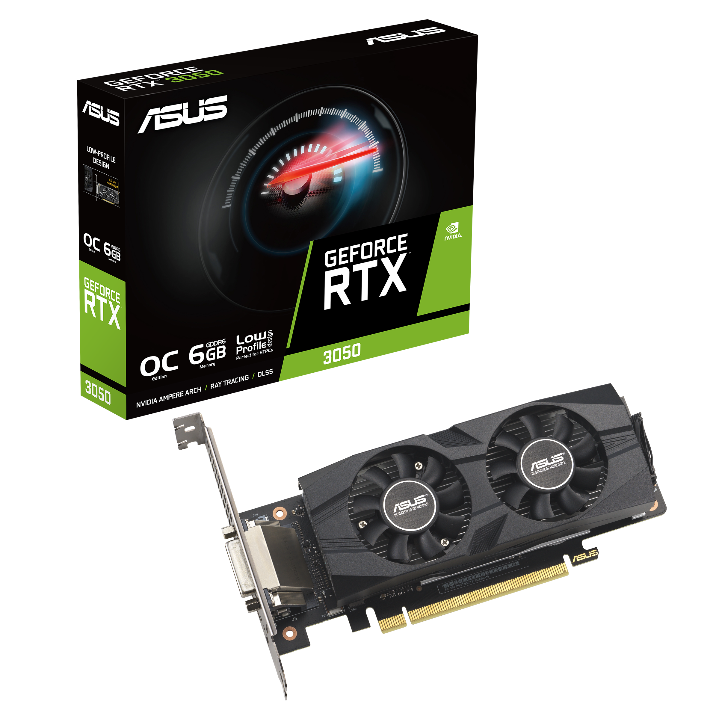ASUS GeForce RTX™ 3050 LP BRK OC Edition 6GB GDDR6