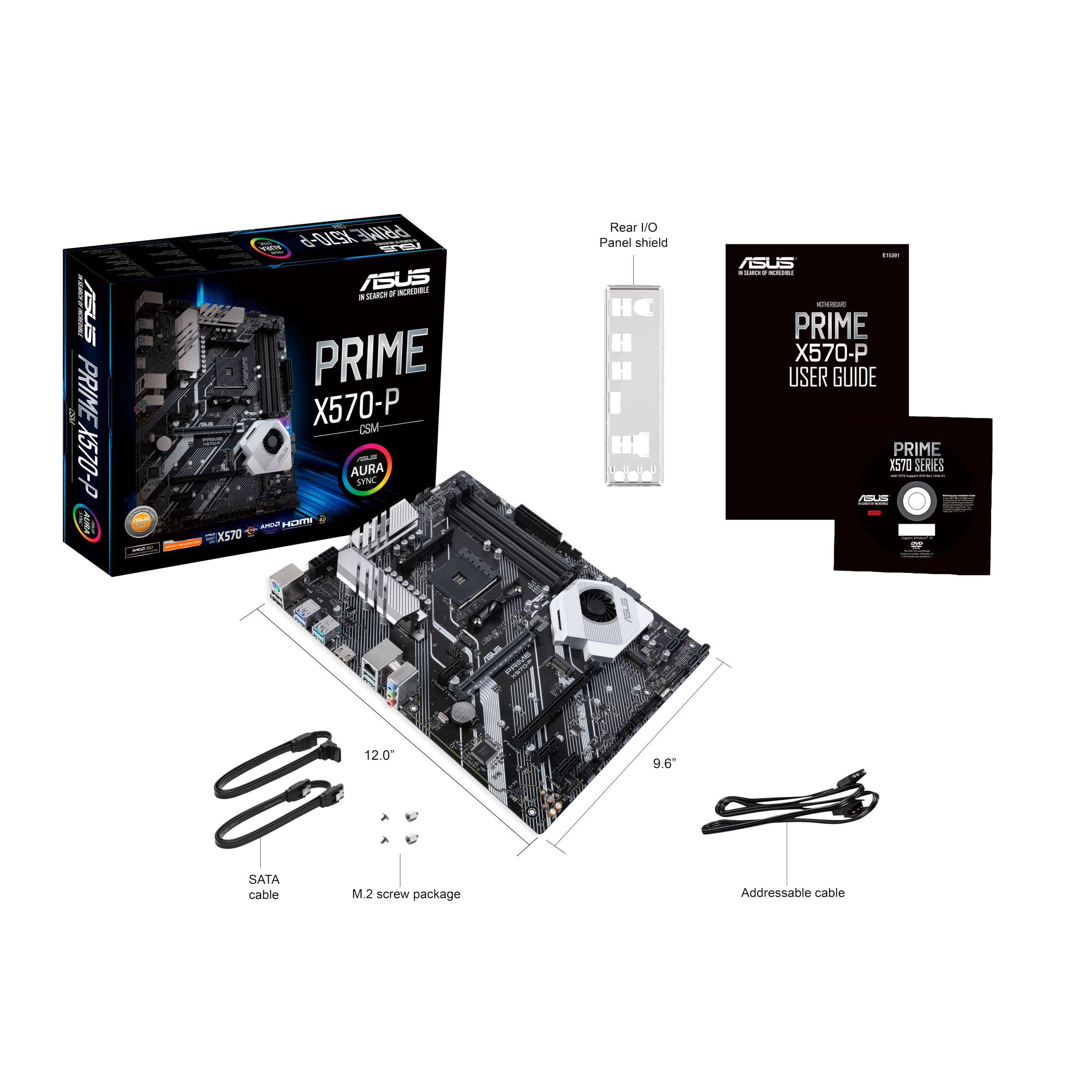 ASUS PRIME X570-P/CSM ATX マザーボード AMD AM4 PRIME X570-P/CSM
