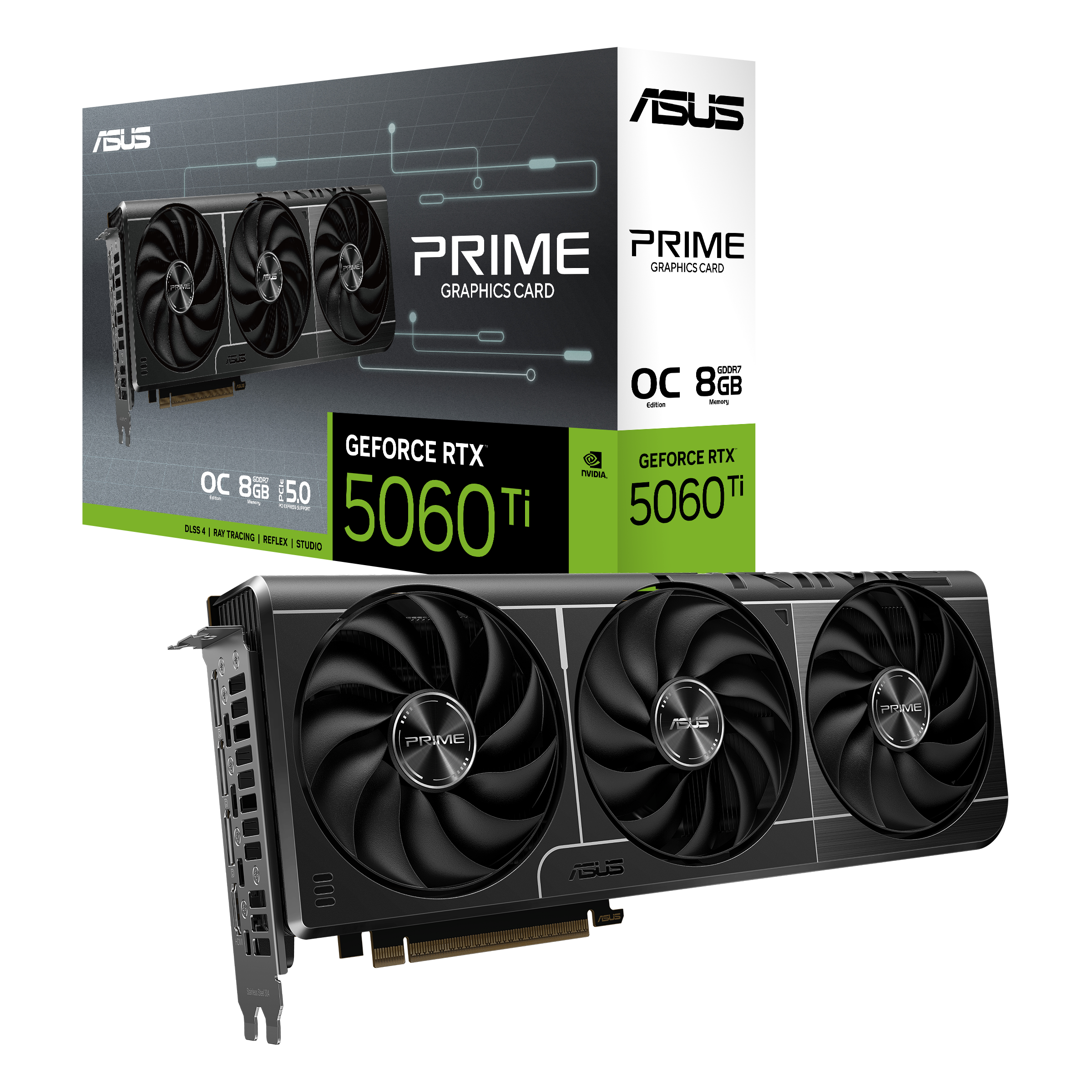 ASUS Prime GeForce RTX™ 5060 Ti OC Edition 8GB GDDR7