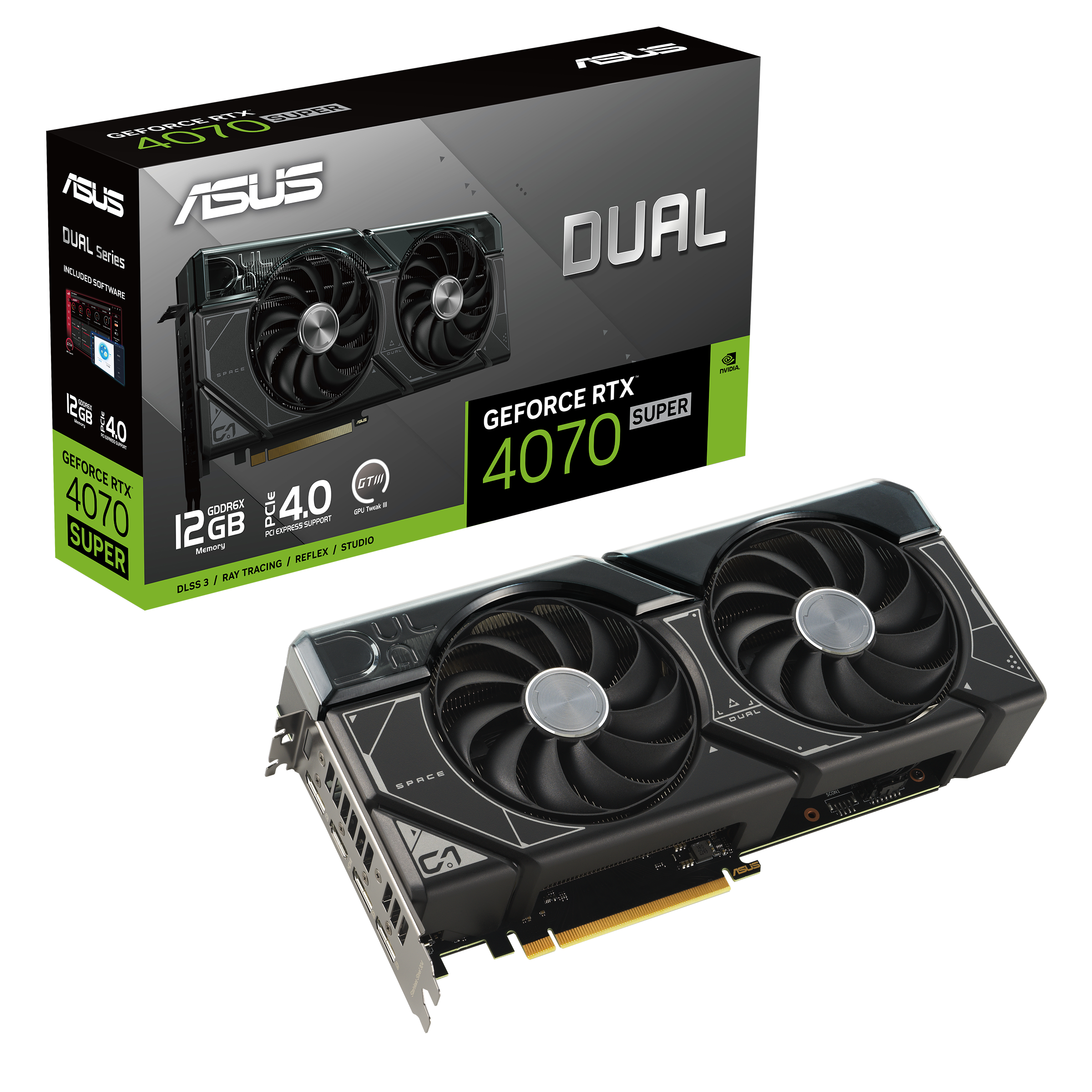ASUS Dual GeForce RTX™ 4070 SUPER 12GB GDDR6X | Graphics Card