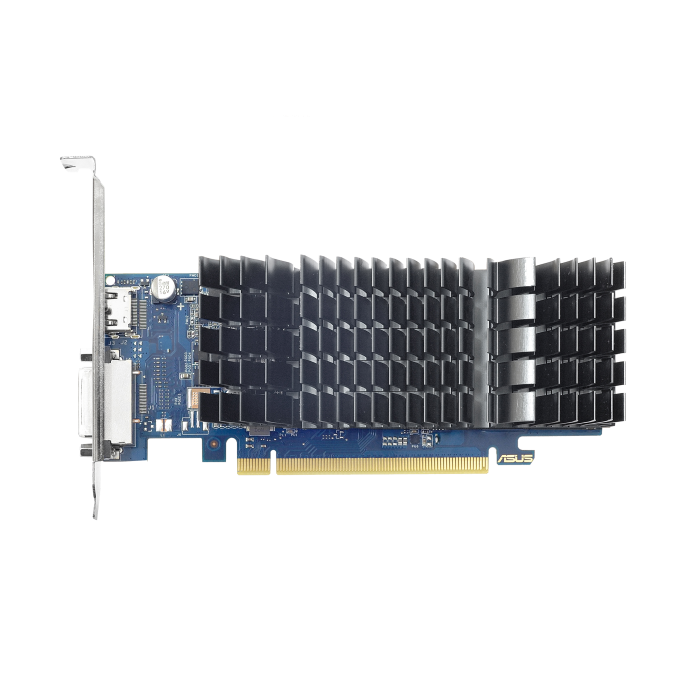 ASUS GT1030 2GB ファンレス 静音 ロープロファイル金具付 美品 ASUS