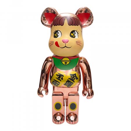 BE@RBRICK 招き猫 桃色透明メッキ 1000％ MEDICOM TOY - BE@RBRICK