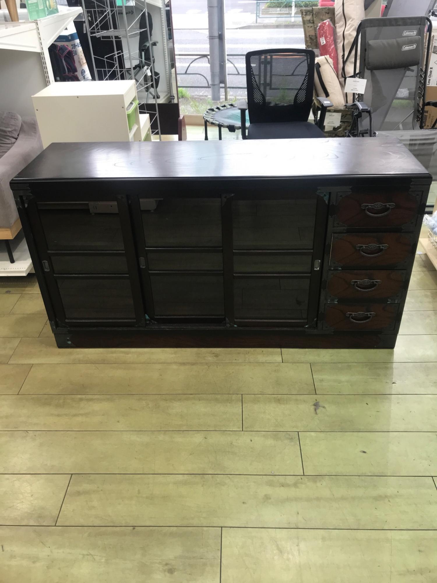 民芸家具 国産 ダークブラウン楠箪笥 6段 【公式通販】