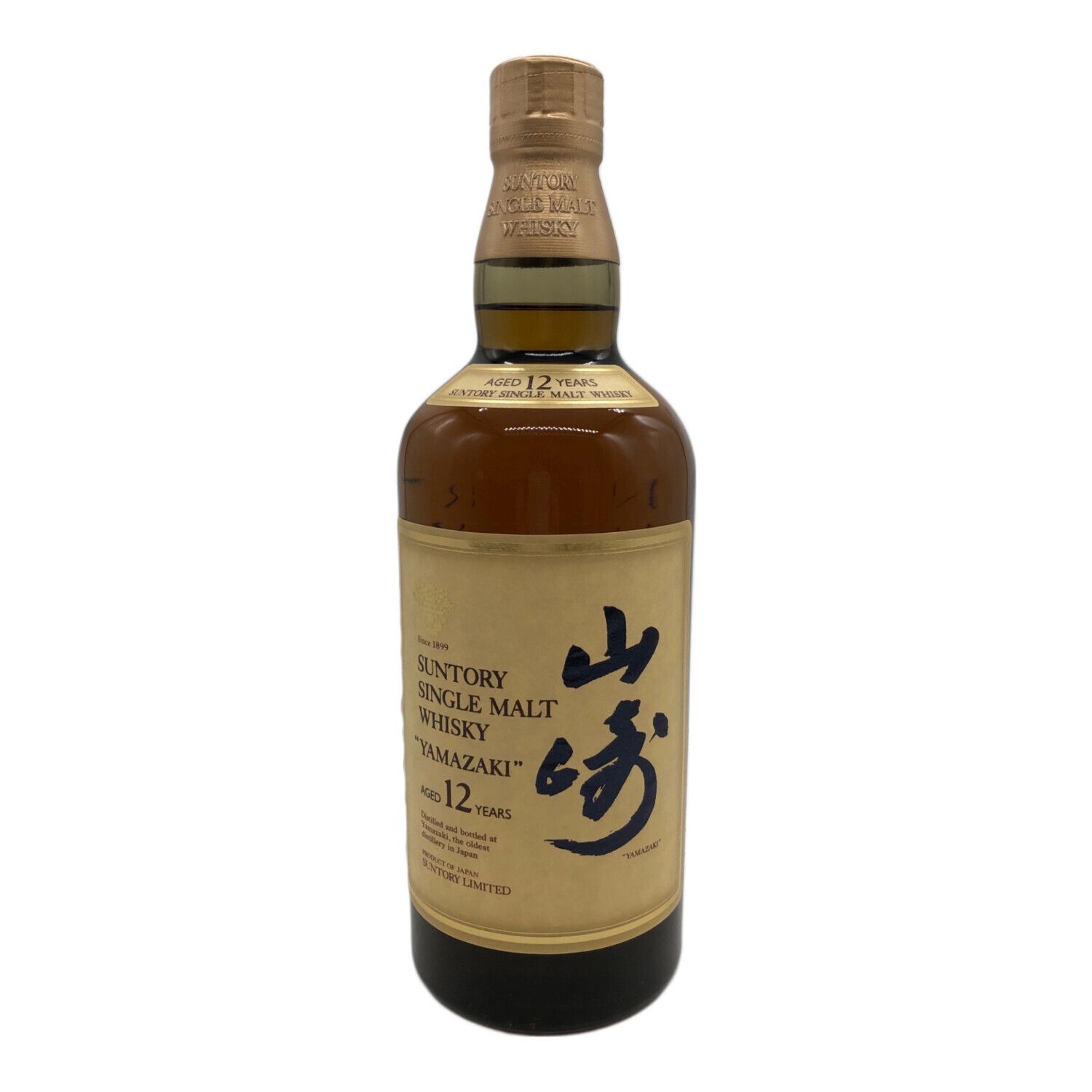 山﨑 シングルモルトウィスキー 12年 金キャップ A61119-8 山﨑