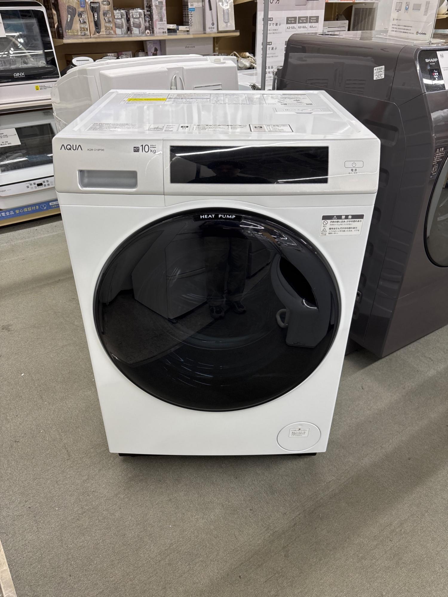 AQUA AQW-D10P 2024年製 ドラム式洗濯乾燥機 ヒートポンプ乾燥 2024年