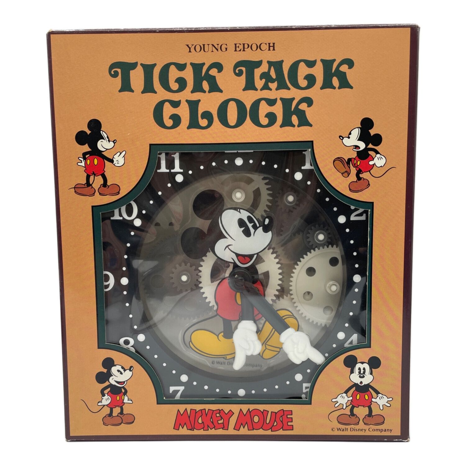 DISNEY (ディズニー) チックタック クロック ミッキーマウス ブラック