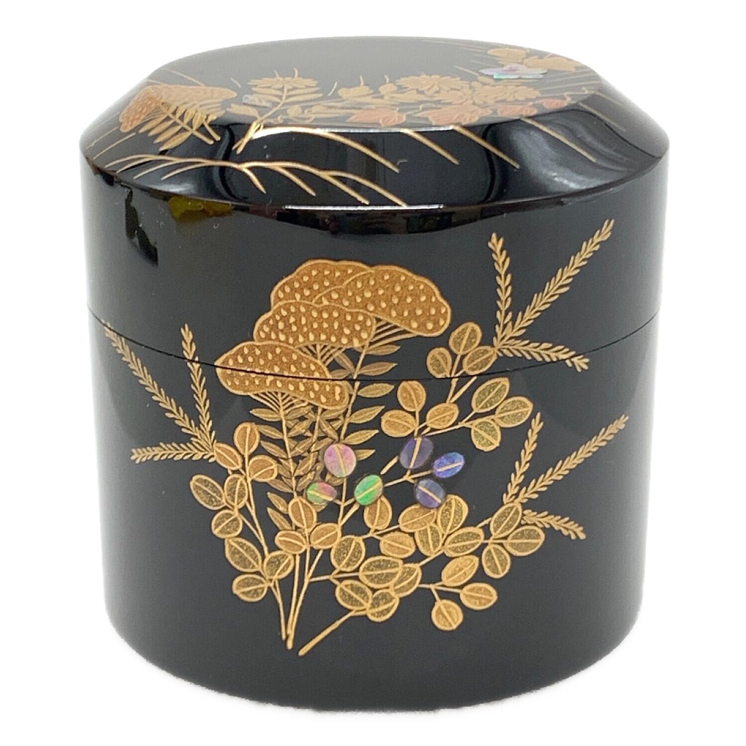 青紘作 棗 輪島塗 菊松蒔絵｜トレファクONLINE