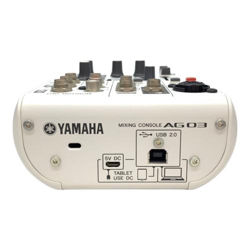 YAMAHA ヤマハ AG03 オーディオインターフェイス 中古品 YAMAHA