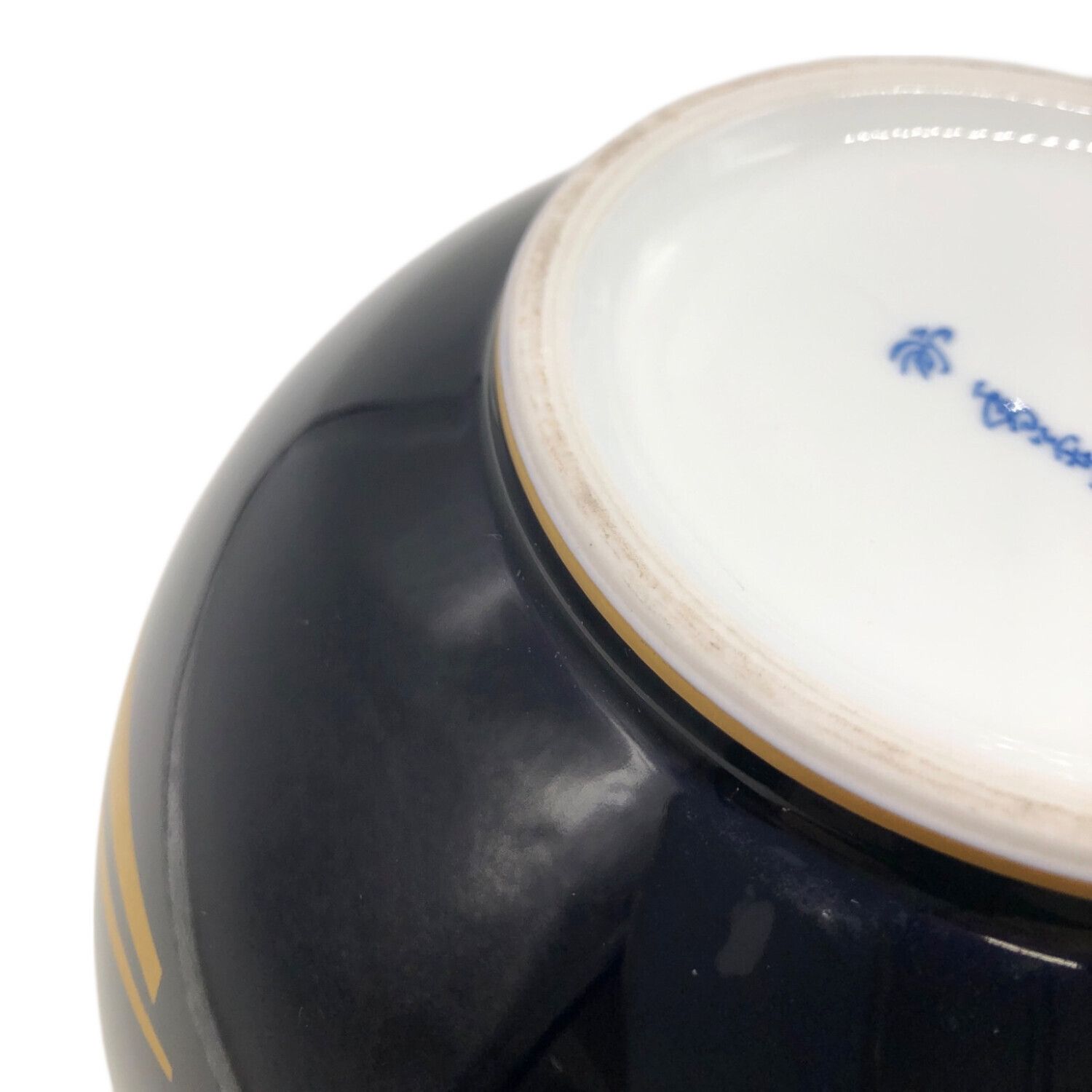 香蘭社 (コウランシャ) 瑠璃色金彩花瓶 OLDロゴ｜トレファクONLINE