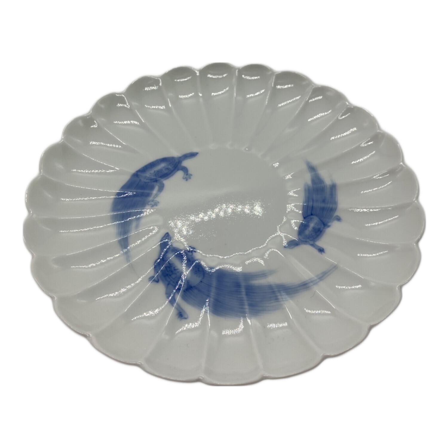 w172-3中国古い小皿清朝新渡南京十綿手4枚A