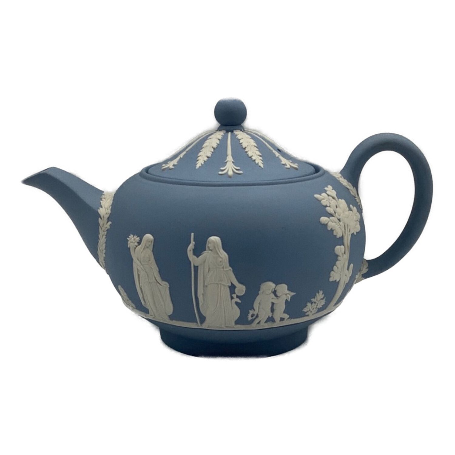 イギリスアンティーク ウェッジウッド ジャスパー ティーポットと