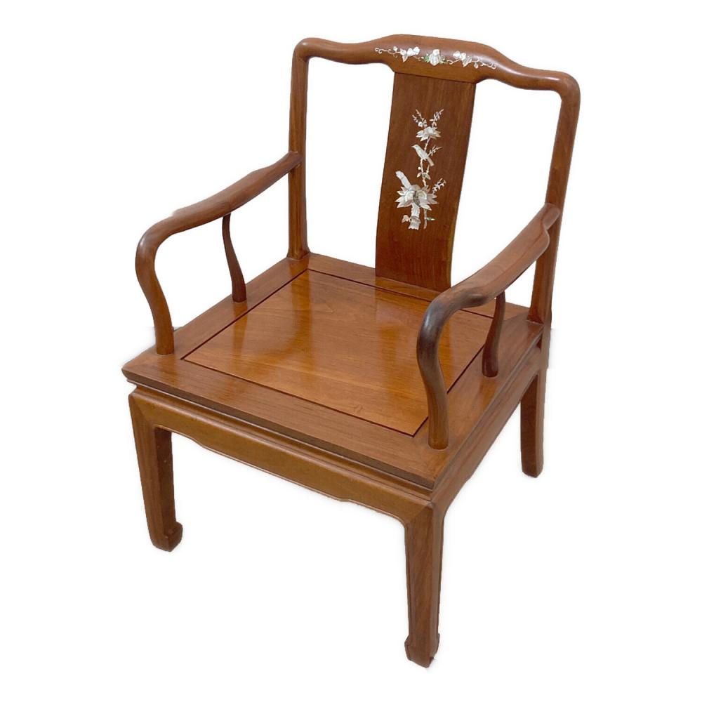 セール 木製螺鈿細工椅子 オンラインその他 - 螺鈿細工 木製丸椅子 チェア