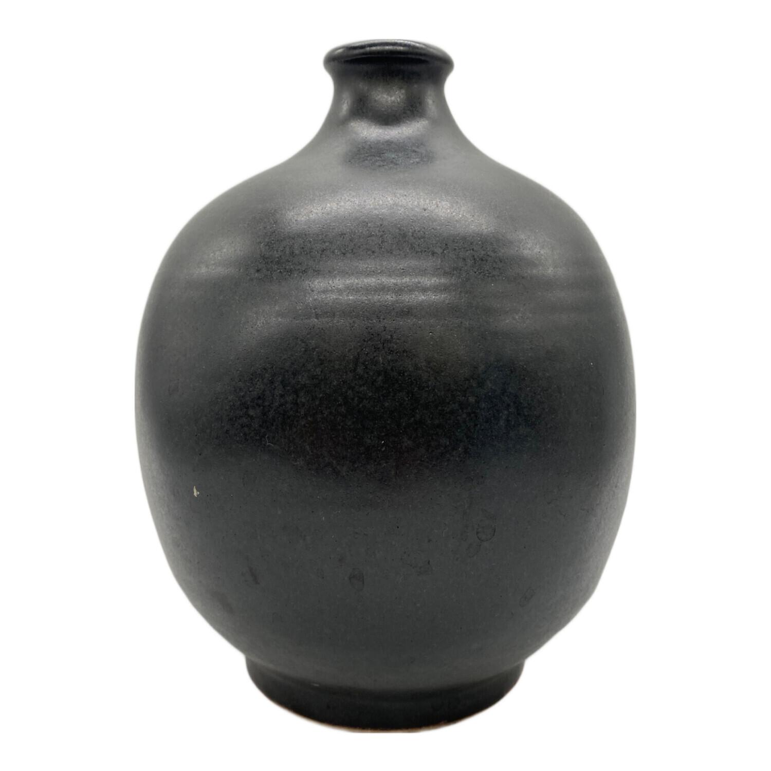 黒釉扁壷 共箱付 ☆｜トレファクONLINE