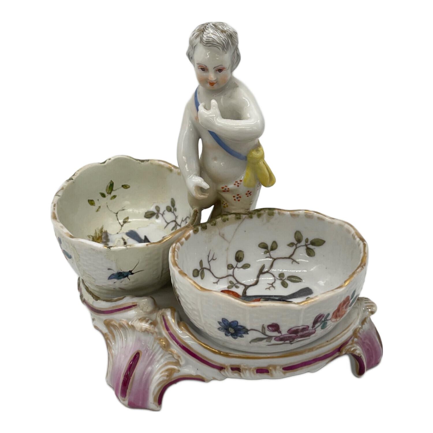 マイセン Meissen フィギュリン 羊飼いシリーズ 手紙と鳥籠を持った女