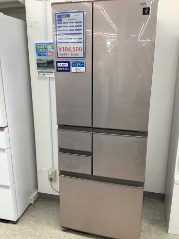 SHARP 4ドア冷蔵庫 2019年購入 412L SJ-GT42E-W 美品 SHARP 4ドア