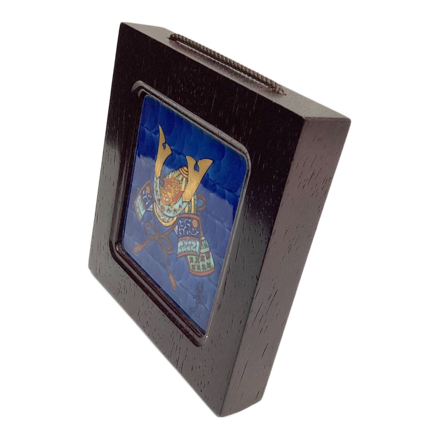 源右衛門窯 陶板 兜 染錦兜絵 陶額（中） ｜ 有田焼の源右衛門窯公式