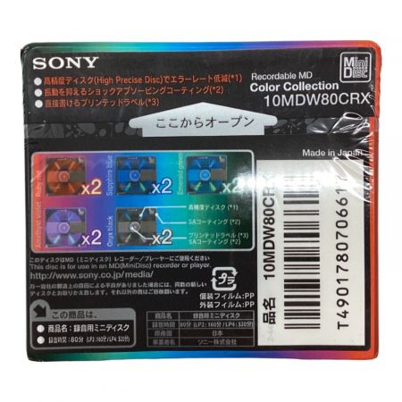 SONY ソニー 10MDW74KX MDカセット 新品 SONY ソニー 10MDW74KX MD