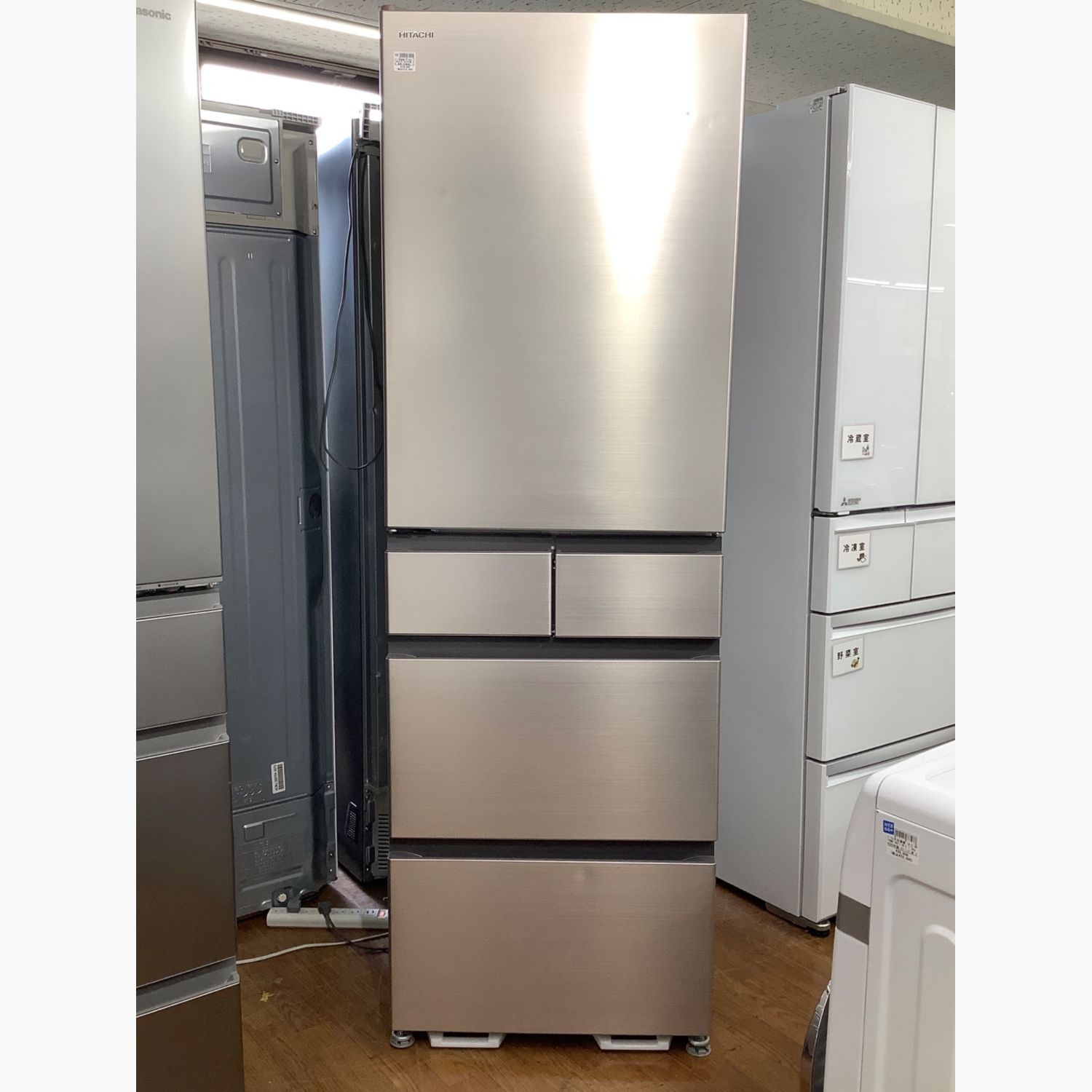 美品】日立 左開き ノンフロン冷凍冷蔵庫 R-HWS47NL 2021年製 【公式通販】