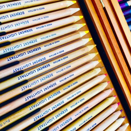 DERWENT (ダーウェント) 油性色鉛筆 ライトファスト ウッドボックス