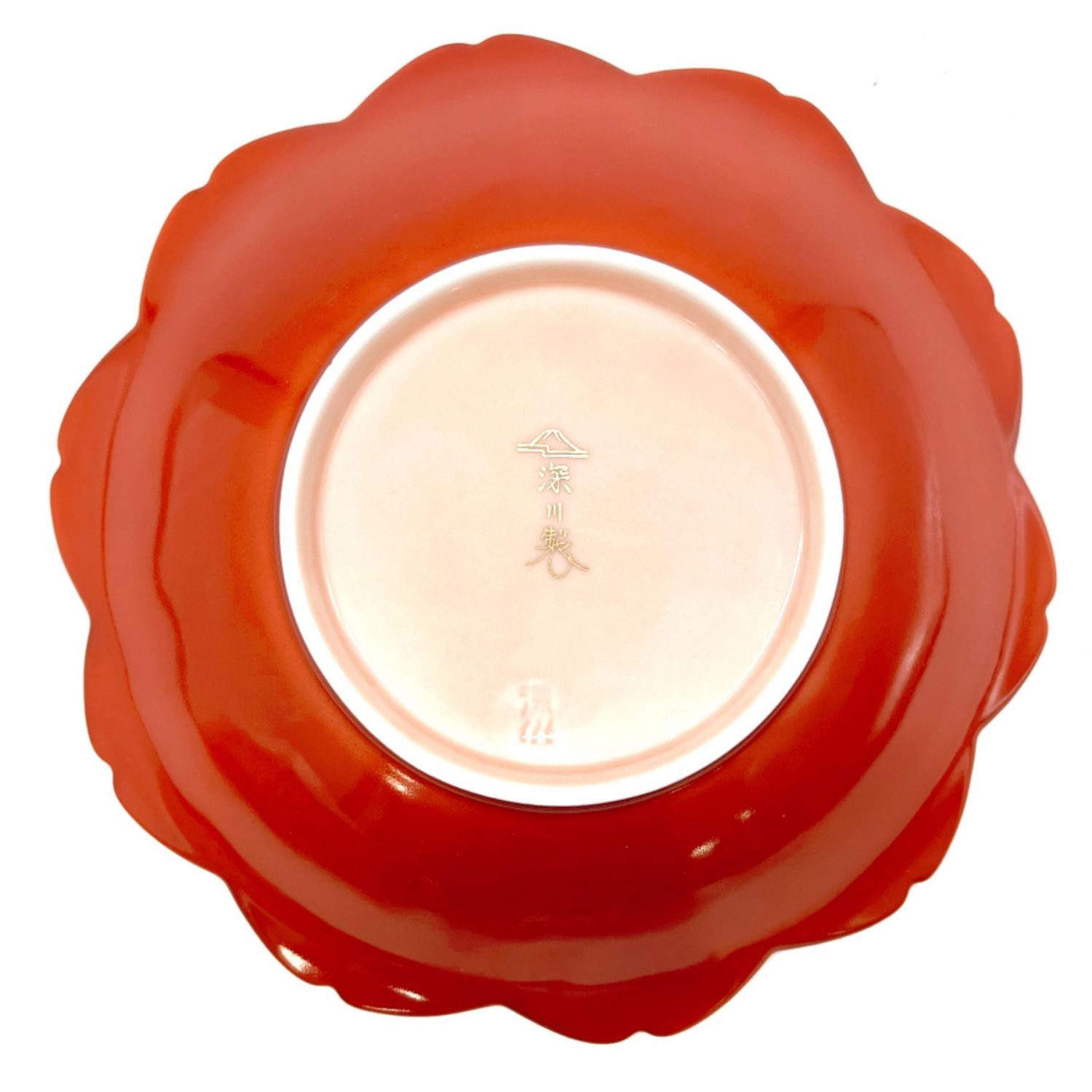 1701 深川製磁 富士山 花型皿3客 丸皿5客2025年