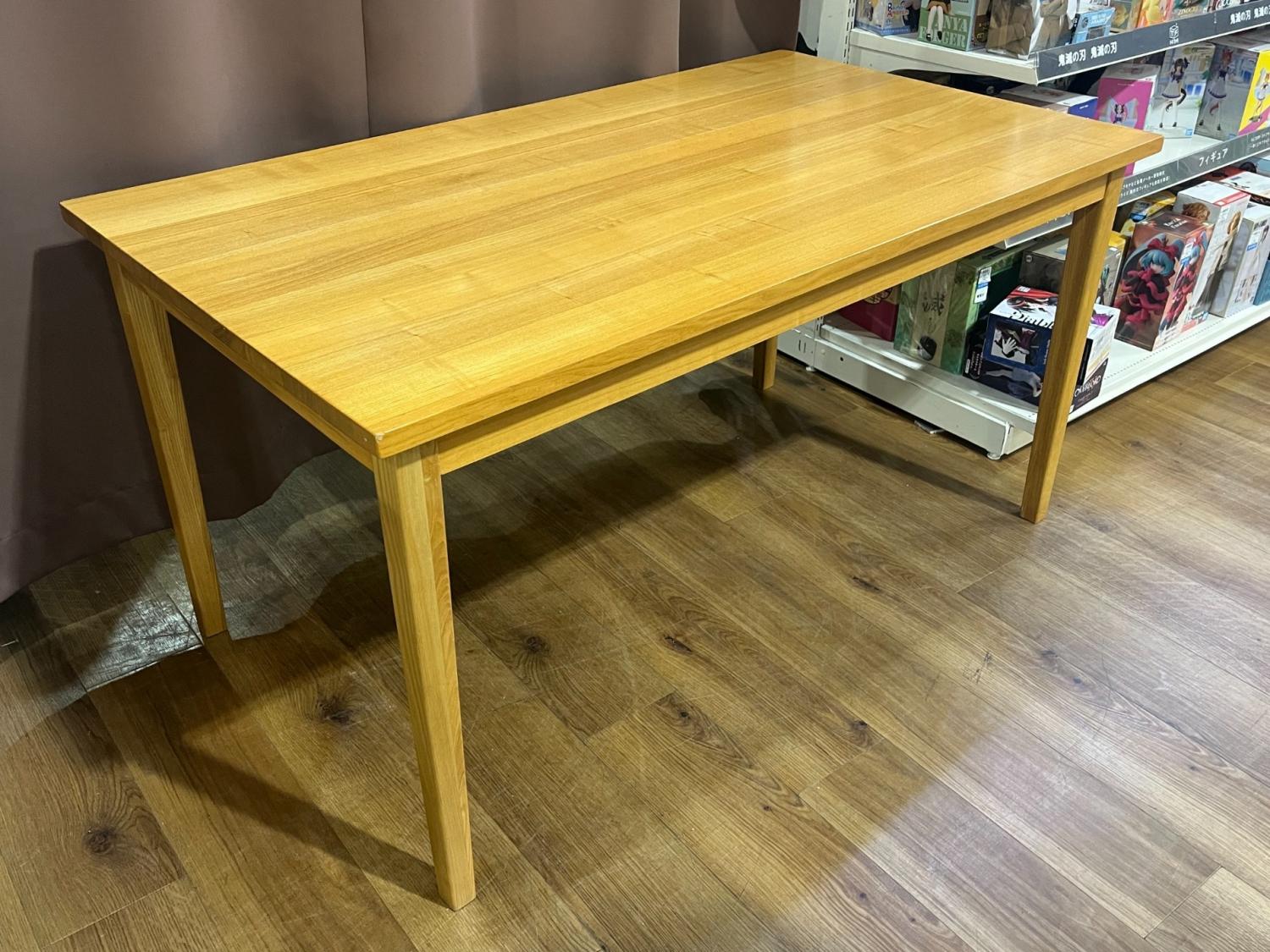 小売業者 無印良品 ダイニングテーブル オーク材 天然木 140cm 無印