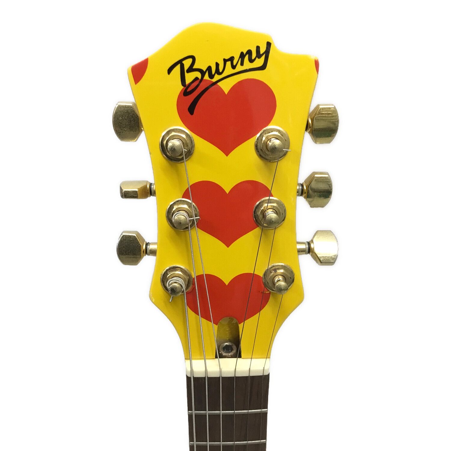 美品☆BURNY Fernandes hide イエローハートJr. ミニギター 【公式通販】
