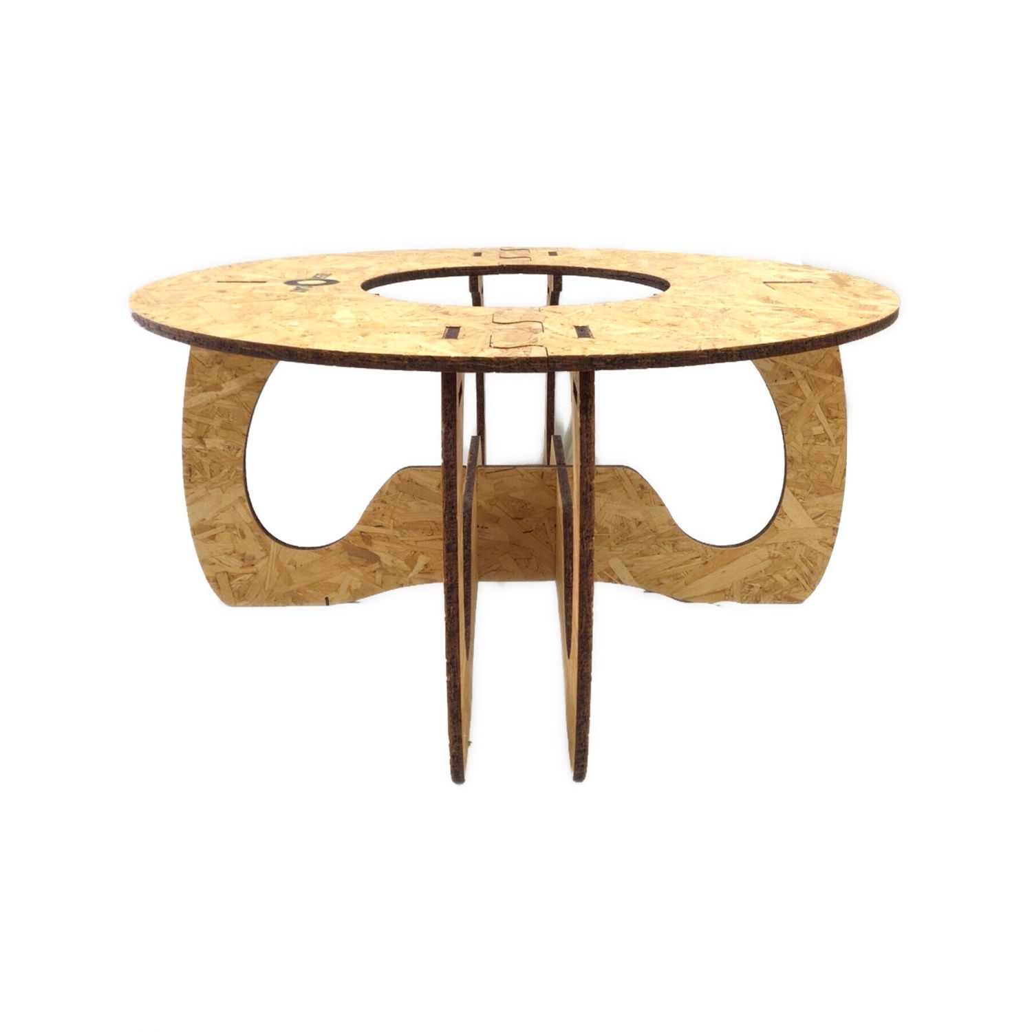 ドーナツテーブル 七輪が入れられるドーナツテーブル ゼロデイ ヘキサ