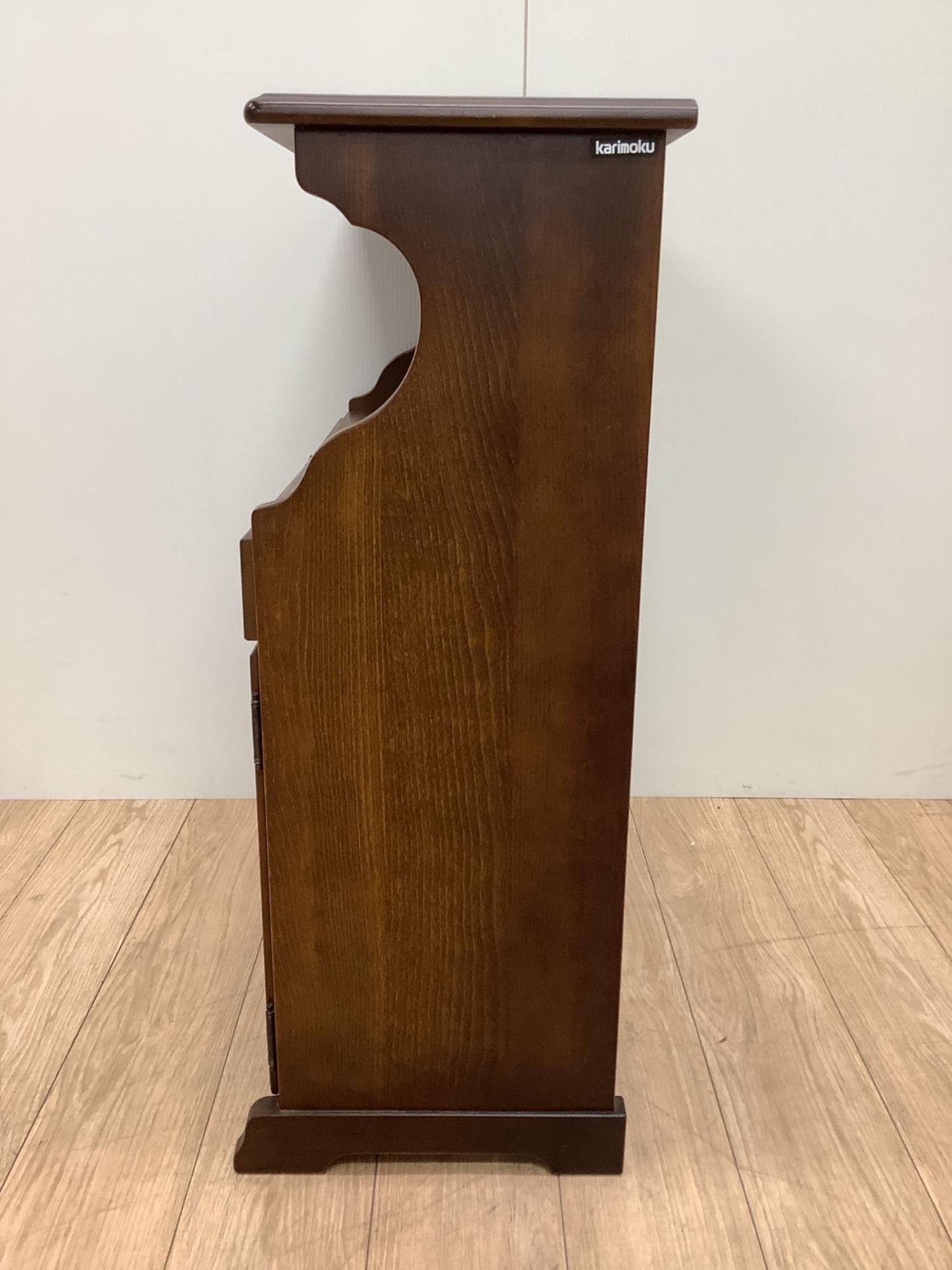 karimoku カリモク コロニアル 電話台 レトロ アンティーク karimoku