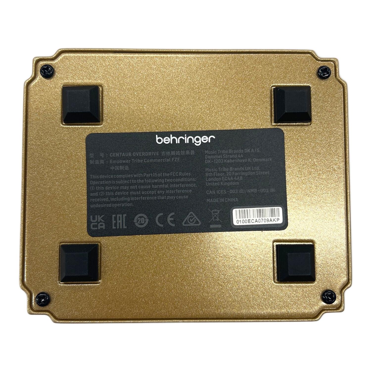 BEHRINGER CENTAUR OVERDRIVE 旧デザイン 新品未使用 BEHRINGER