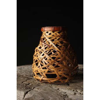 武関翠月 花籠 U281｜骨董店 のびる 古美術 骨董 和風建具 蔵戸 買取の