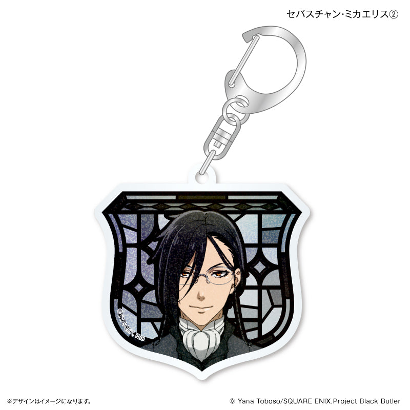 セバスチャン 劇場版 アクリルキーホルダー ファスナーマスコット 黒