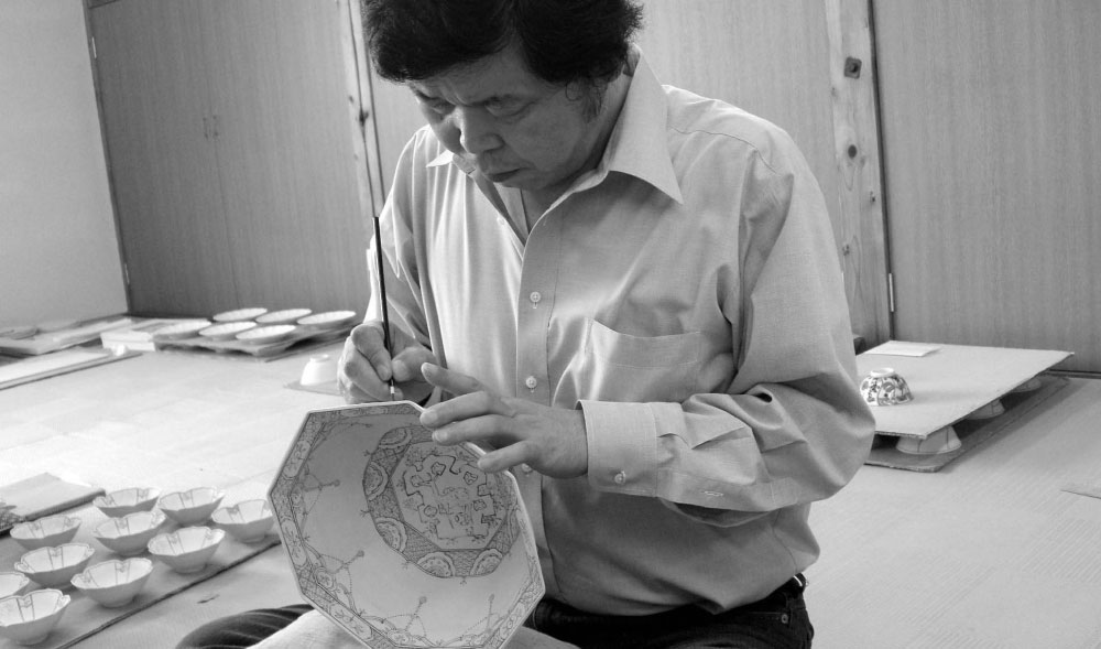 宮内庁御用窯】小皿揃 絵変わり文/山本長左