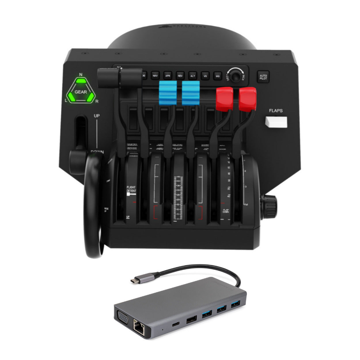 Honeycomb Aeronautical Bravo Throttle Quadrant with Kernel 13-in-1