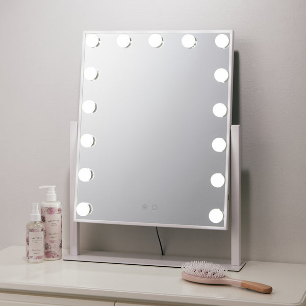 フランフラン ハリウッドミラー 女優ミラー ドレッサー ホワイト