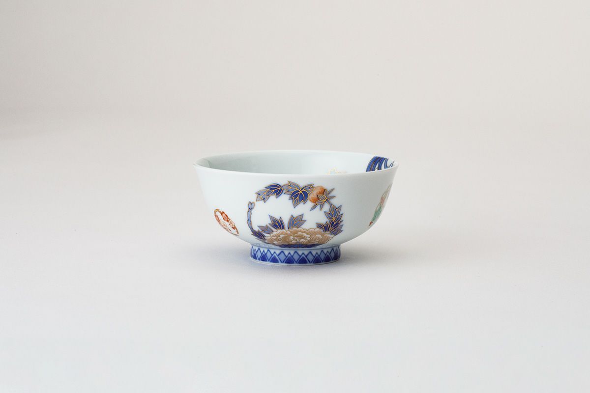 染錦花丸紋 飯碗 | 有田焼 深川製磁｜公式オンラインストア