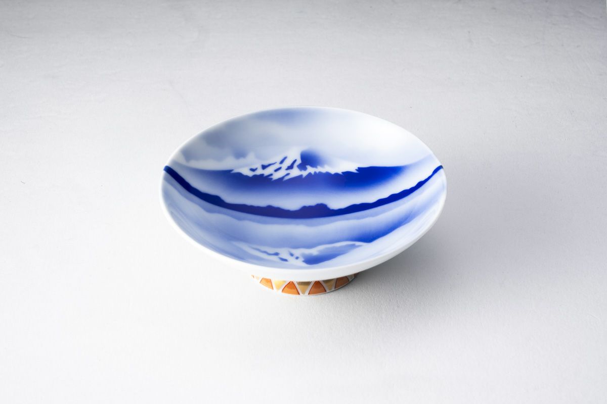 ⚫︎深川製磁 金彩 梅 陶板 和ラ下 ⚫︎深川製磁 金彩 梅 陶板 和ラ下