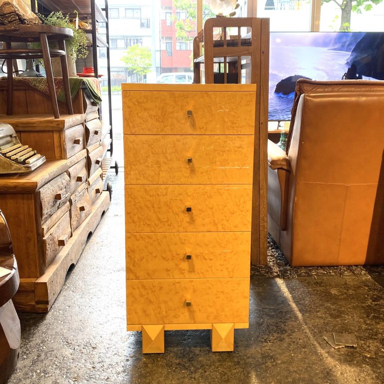 GMIS86B○IDC大塚家具 大松 バーズアイメープル サイドチェスト 電話