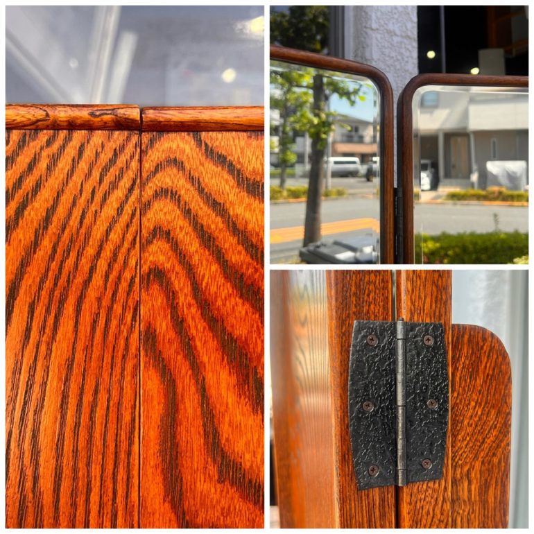 昭和レトロ 三面鏡 和 古民家 和テイスト 昭和レトロ 三面鏡 和 古民家