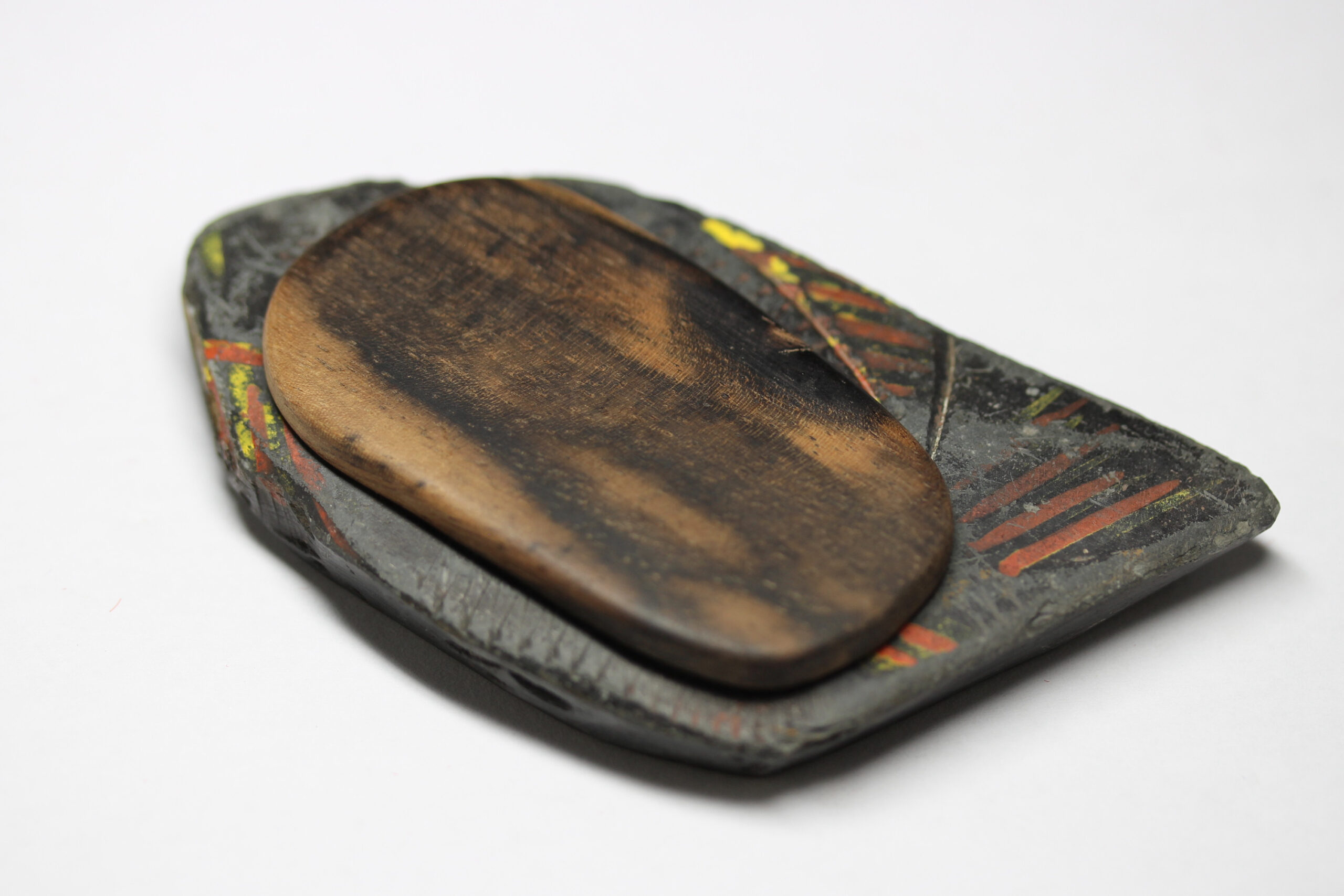 古硯(中型) 清代乾隆年製随形硯 アンティーク NO.1043 古硯(