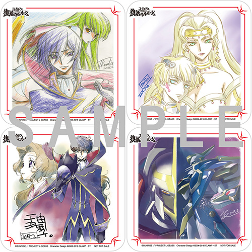 コードギアス 反逆のルルーシュ 集合 色紙 コードギアス 反逆の