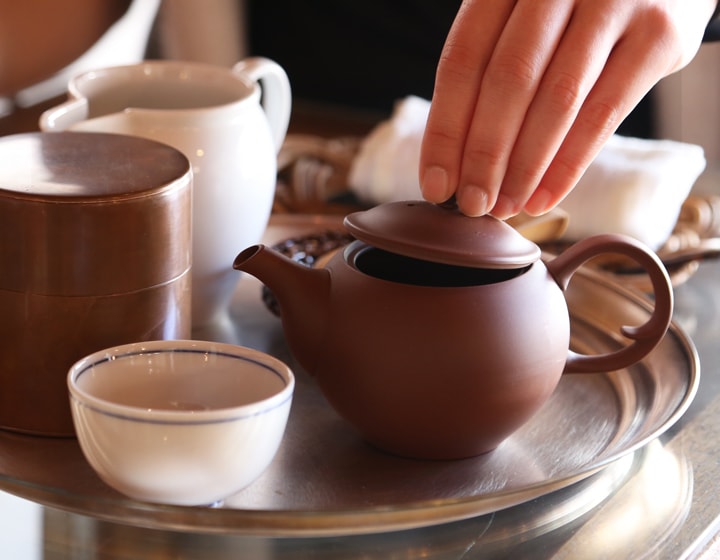 東*堂様 煎茶道具朱泥炉