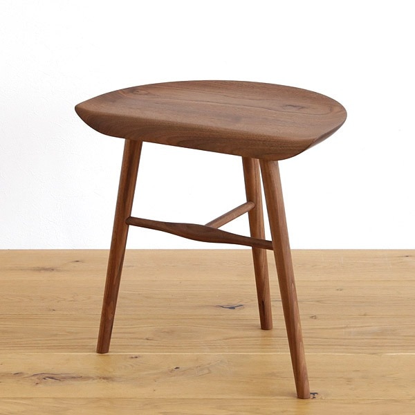 スツールテーブル サイドテーブル 無垢材 ウォールナット オーク