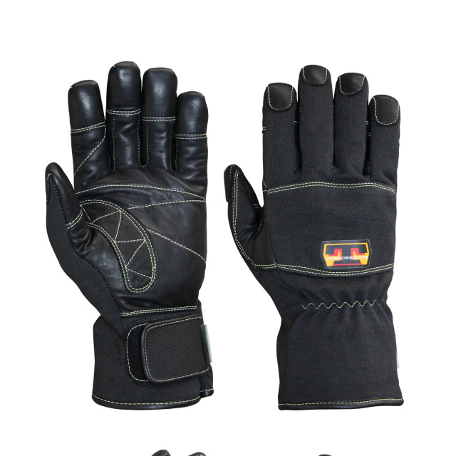 トンボレスキュー 消防 ガイドライン2022適合 防水防火手袋 ブラック