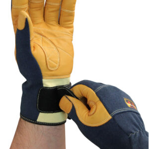 トンボレスキュー 消防 ガイドライン2022適合 防水防火手袋 ネイビー