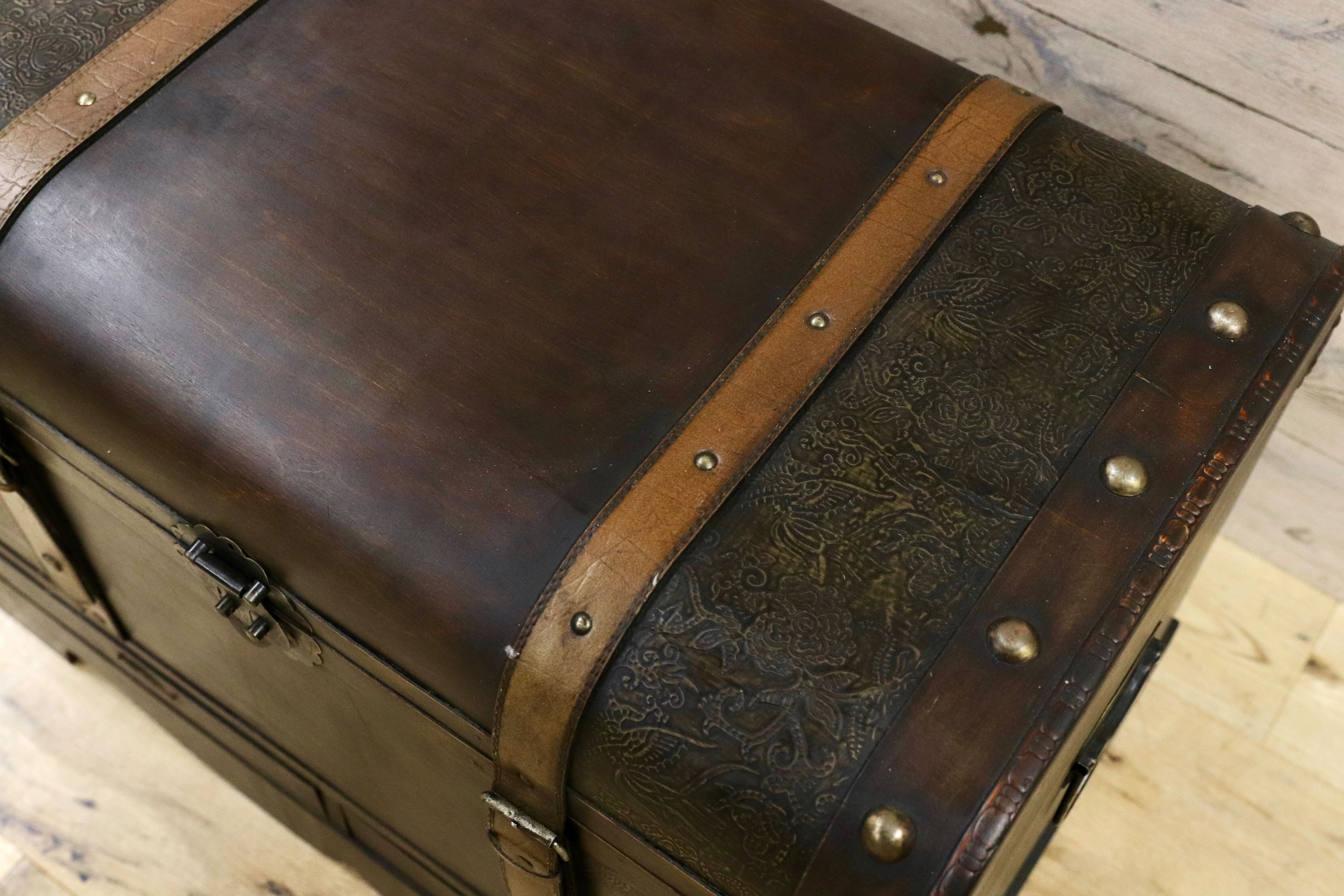 GMHS339○ヴィンテージ トランク ボックス 収納箱 店舗什器 撮影