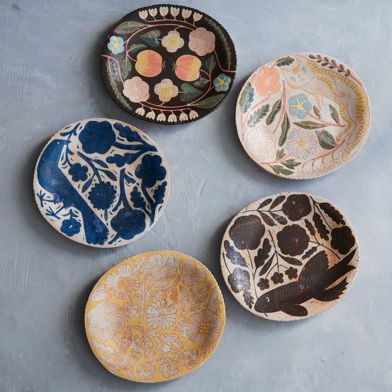 鹿児島睦 水の精 妖精 器 プレート 絵皿 直径13cm 鹿児島睦 水の