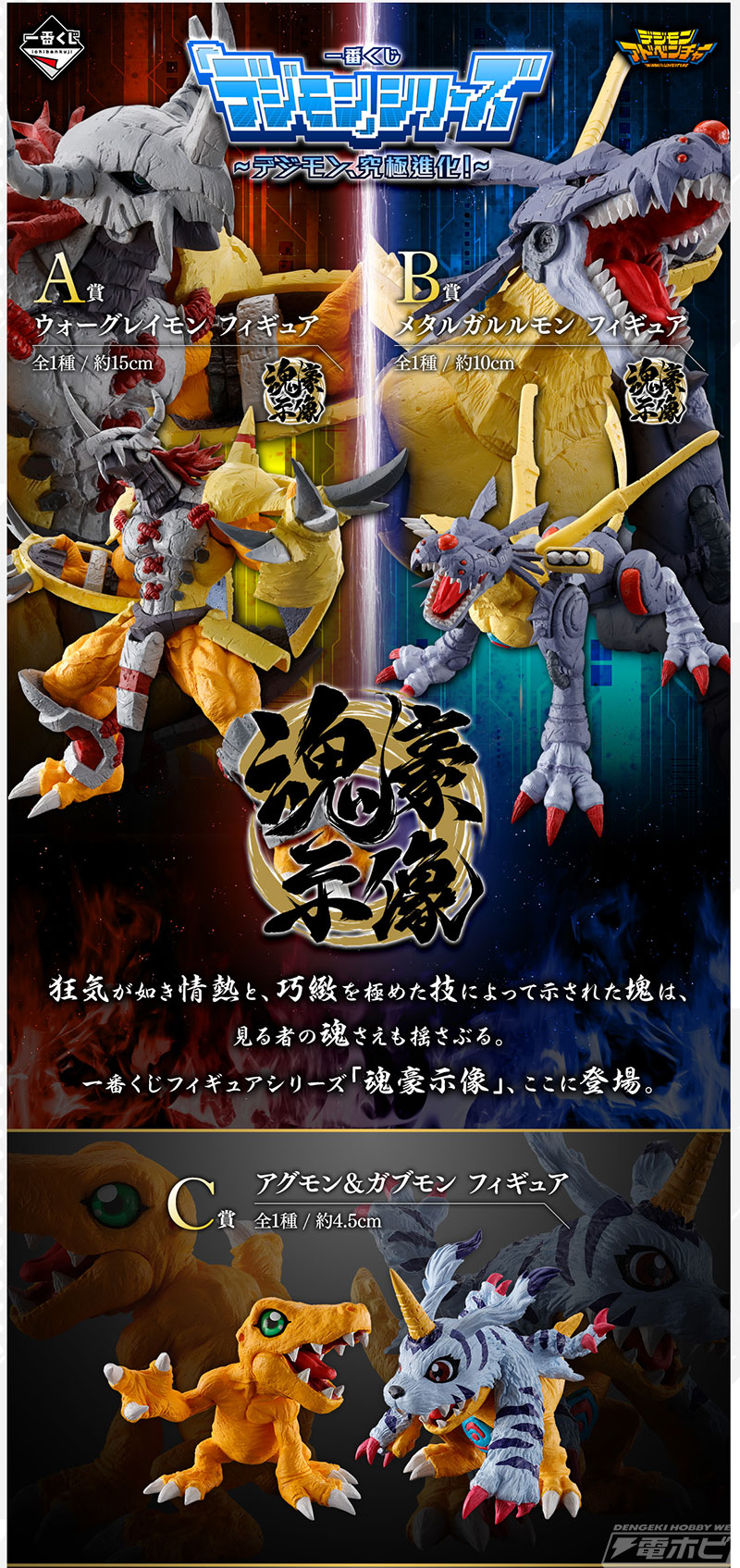 一番くじ『デジモン』シリーズ ～デジモン、究極進化！～」がいよいよ