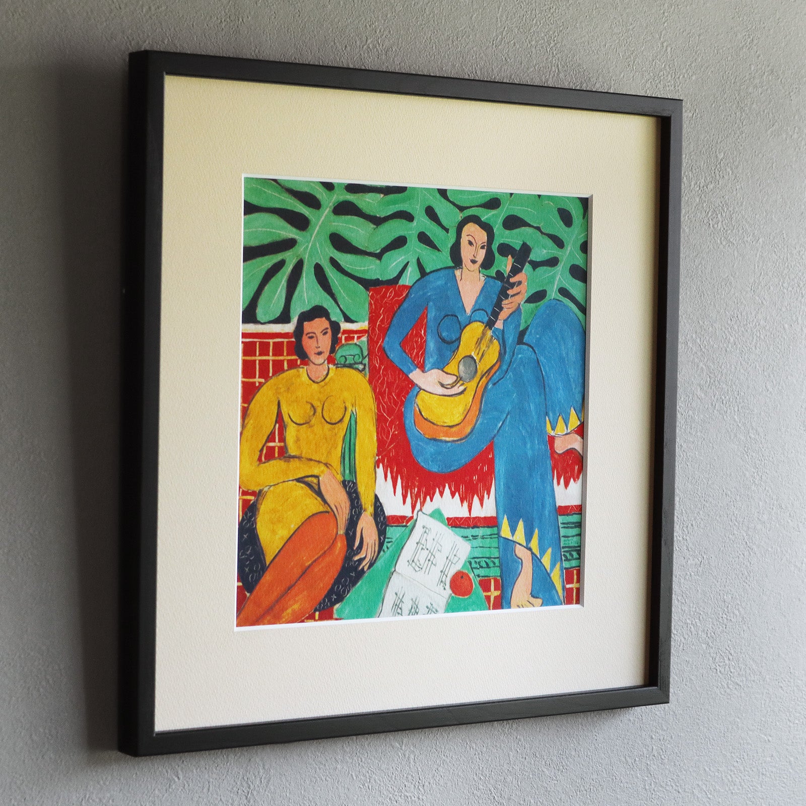 アンリ・マティス 「音楽」アートポスター（フレーム付き） / Henri